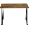 image:imageDesk with Hairpin Legs  Modern Industrial Style Home Decor  WoodgrainLook and Steel Accent Home Office Furniture by Lavish Home GrayBrown