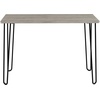 image:imageDesk with Hairpin Legs  Modern Industrial Style Home Decor  WoodgrainLook and Steel Accent Home Office Furniture by Lavish Home GrayGrey