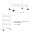 image:imageLavish Home 4Tiered Narrow Rolling Storage Shelves  Mobile Space Saving Utility Organizer Cart for Kitchen Bathroom Laundry Garage or Office