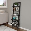 image:imageLavish Home 5Tier Ladder Shelf Cherry 1625 x 115 x 50Black