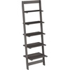 image:imageLavish Home 5Tier Ladder Shelf Cherry 1625 x 115 x 50Grey