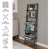 image:imageLavish Home 5Tier Ladder Shelf Cherry 1625 x 115 x 50Grey