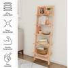 image:imageLavish Home 5Tier Ladder Shelf Cherry 1625 x 115 x 50Pickled Oak