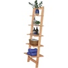 image:imageLavish Home 5Tier Ladder Shelf Cherry 1625 x 115 x 50Pickled Oak