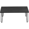image:imageLavish Home Coffee Table with Hairpin Legs Brown WoodgrainLook 4125Black Woodgrain