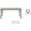 image:imageLavish Home Coffee Table with Hairpin Legs Brown WoodgrainLook 4125Gray Woodgrain
