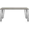 image:imageLavish Home Coffee Table with Hairpin Legs Brown WoodgrainLook 4125Gray Woodgrain