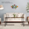image:imageLavish Home Coffee Table with Hairpin Legs Brown WoodgrainLook 4125Rustic Brown Woodgrain