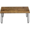 image:imageLavish Home Coffee Table with Hairpin Legs Brown WoodgrainLook 4125Rustic Brown Woodgrain