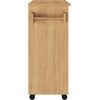 image:imageLavish Home Mobile Kitchen Island with Spice Rack and Storage Cabinet OakOak