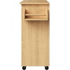 image:imageLavish Home Mobile Kitchen Island with Spice Rack and Storage Cabinet OakOak