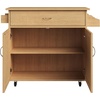 image:imageLavish Home Mobile Kitchen Island with Spice Rack and Storage Cabinet OakOak