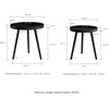 image:imageLavish Home Nesting Side Tables Black Set of 2 21516