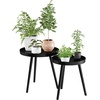 image:imageLavish Home Nesting Side Tables Black Set of 2 21516