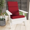 image:imageLavish Home Outdoor Chair Cushion for Patio Furniture Red 45x215x3in