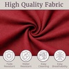 image:imageLavish Home Outdoor Chair Cushion for Patio Furniture Red 45x215x3in