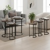 image:imageLavish Home Round Nesting Tables Set of 3 Faux Marble Tabletop WhiteGraybrown