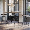 image:imageLavish Home Set of 2 CounterHeight Bar Stools 295 Inches  Round Wood Barstools with Hairpin Legs for Kitchen or Dining Room  Modern Farmhouse FurnitureRounded Frame