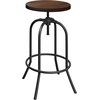 image:imageLavish Home Set of 2 CounterHeight Bar Stools 295 Inches  Round Wood Barstools with Hairpin Legs for Kitchen or Dining Room  Modern Farmhouse FurnitureRounded Frame