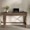 image:imageLavish Home Writing Desk  Work Desk with XPattern Legs  for Office Bedroom Computer or Craft Table  Home Office Desks WhiteLight Tan Woodgrain