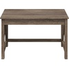 image:imageLavish Home Writing Desk  Work Desk with XPattern Legs  for Office Bedroom Computer or Craft Table  Home Office Desks WhiteLight Tan Woodgrain
