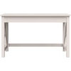 image:imageLavish Home Writing Desk  Work Desk with XPattern Legs  for Office Bedroom Computer or Craft Table  Home Office Desks WhiteWhite
