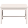 image:imageLavish Home Writing Desk  Work Desk with XPattern Legs  for Office Bedroom Computer or Craft Table  Home Office Desks WhiteWhite