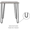 image:imageModern End Table with Hairpin Legs  IndustrialStyle Woodgrain Finish and Steel Accent Furniture for Living Room Bedroom or Office by Lavish HomeIndustrial