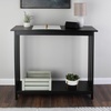 image:imageSlim Console Table  39in x 118in Narrow Entryway Table  2Tier Sofa Table with Open Storage Shelf  Console Tables for Entryway Hallway and Foyer  Living Room Furniture by Lavish Home BlackBlack