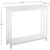 image:imageSlim Console Table  39in x 118in Narrow Entryway Table  2Tier Sofa Table with Open Storage Shelf  Console Tables for Entryway Hallway and Foyer  Living Room Furniture by Lavish Home BlackWhite