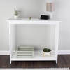 image:imageSlim Console Table  39in x 118in Narrow Entryway Table  2Tier Sofa Table with Open Storage Shelf  Console Tables for Entryway Hallway and Foyer  Living Room Furniture by Lavish Home BlackWhite
