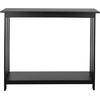 image:imageSlim Console Table  39in x 118in Narrow Entryway Table  2Tier Sofa Table with Open Storage Shelf  Console Tables for Entryway Hallway and Foyer  Living Room Furniture by Lavish Home BlackBlack