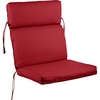 image:imageLavish Home Outdoor Chair Cushion for Patio Furniture Red 45x215x3in