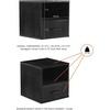 image:imageEnd Table  Stackable Contemporary and Minimalist Modular Cube Accent Table with Drawer  for Bedroom Living Room or Office by Lavish Home Black