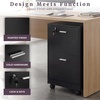 image:imageLavish Home 2Drawer Wooden File Cabinet with Lock Pink 16 x 27Black