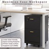 image:imageLavish Home 2Drawer Wooden File Cabinet with Lock Pink 16 x 27Black