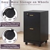 image:imageLavish Home 2Drawer Wooden File Cabinet with Lock Pink 16 x 27Black