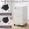image:imageLavish Home 2Drawer Wooden File Cabinet with Lock Pink 16 x 27White