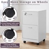 image:imageLavish Home 2Drawer Wooden File Cabinet with Lock Pink 16 x 27White