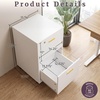 image:imageLavish Home 2Drawer Wooden File Cabinet with Lock Pink 16 x 27White