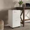 image:imageLavish Home 2Drawer Wooden File Cabinet with Lock Pink 16 x 27White
