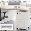 image:imageLavish Home 2Drawer Wooden File Cabinet with Lock Pink 16 x 27White