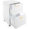 image:imageLavish Home 2Drawer Wooden File Cabinet with Lock Pink 16 x 27White
