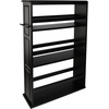 image:imageLavish Home 3 Tier Slim Utility Rolling Storage Cart Black 25W x 57DBlack