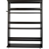image:imageLavish Home 3 Tier Slim Utility Rolling Storage Cart Black 25W x 57DBlack