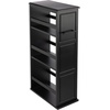 image:imageLavish Home 3 Tier Slim Utility Rolling Storage Cart Black 25W x 57DBlack