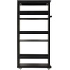 image:imageLavish Home 3 Tier Slim Utility Rolling Storage Cart Black 25W x 57DBlack