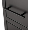 image:imageLavish Home 3 Tier Slim Utility Rolling Storage Cart Black 25W x 57DBlack