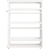 image:imageLavish Home 3 Tier Slim Utility Rolling Storage Cart Black 25W x 57DWhite