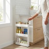 image:imageLavish Home 4Tier Storage Organizer Rack 215x5x40 White Spice Rack3Tier